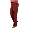 Bordeaux  travelstof pantalon met rechte pijp van Mi Piace