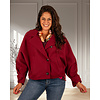 Bordeaux jas vleermuismouw van New Collection