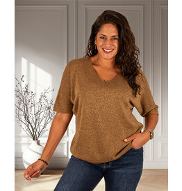 Camel trui glitter
