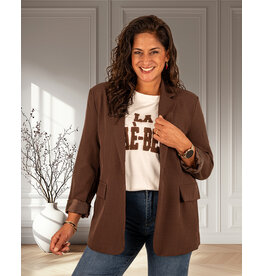 Donkerbruine blazer van Forza