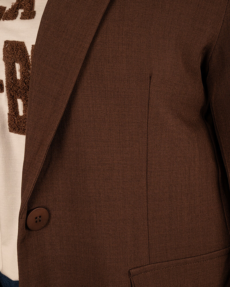 Donkerbruine blazer van Forza