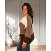 Bruin/beige gebreid vest van Willy-Z
