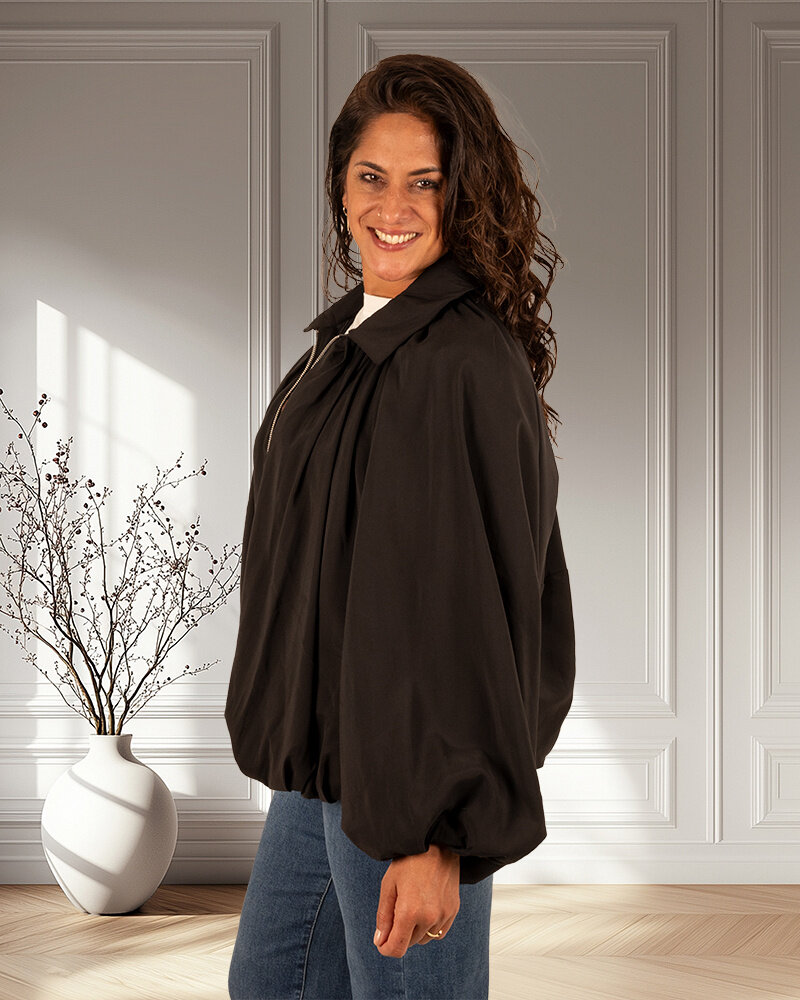 Zwarte ballonjas van El-Vita