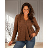 Bruine kanten blouse van Kilky