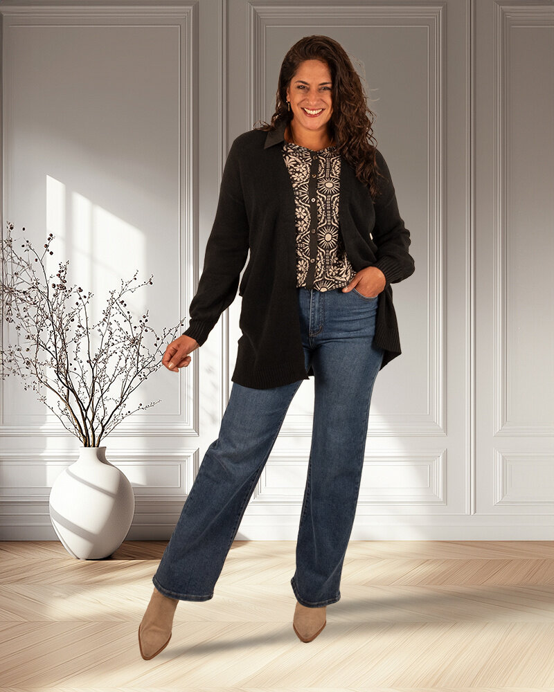 Zwart vest van Gemma Ricceri