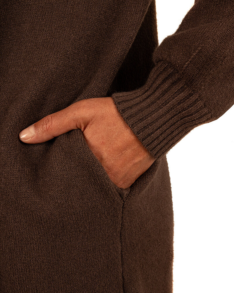 Donkerbruin vest van Gemma Ricceri