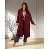 Bordeaux lange jas van El-Vita