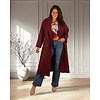 Bordeaux lange jas van El-Vita