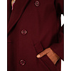 Bordeaux lange jas van El-Vita
