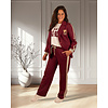 Bordeaux jogpantalon met bies van El vita
