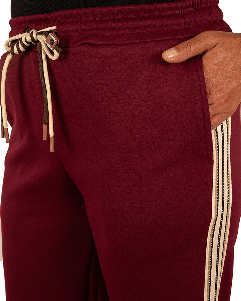 Bordeaux jogpantalon met bies van El vita