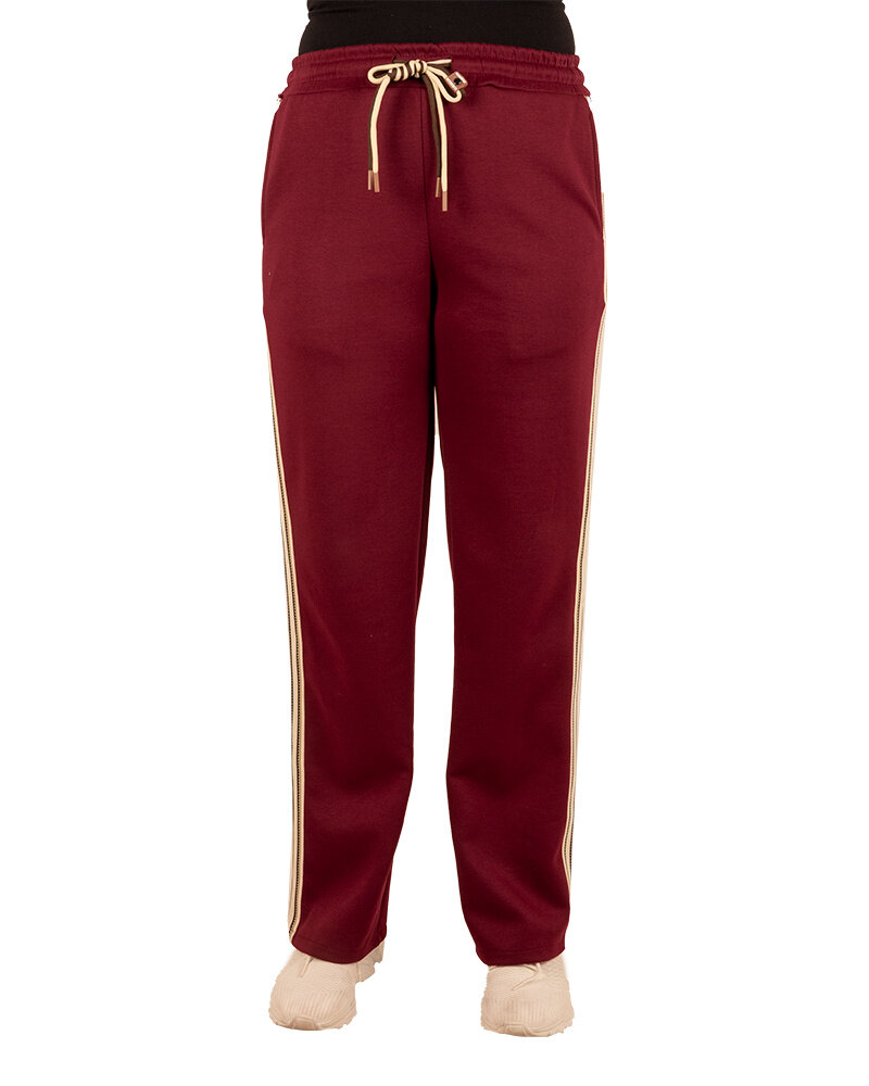 Bordeaux jogpantalon met bies van El vita