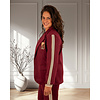 Bordeaux jogging blazer met bies van El vita