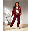 Bordeaux jogging blazer met bies van El vita