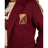 Bordeaux jogging blazer met bies van El vita