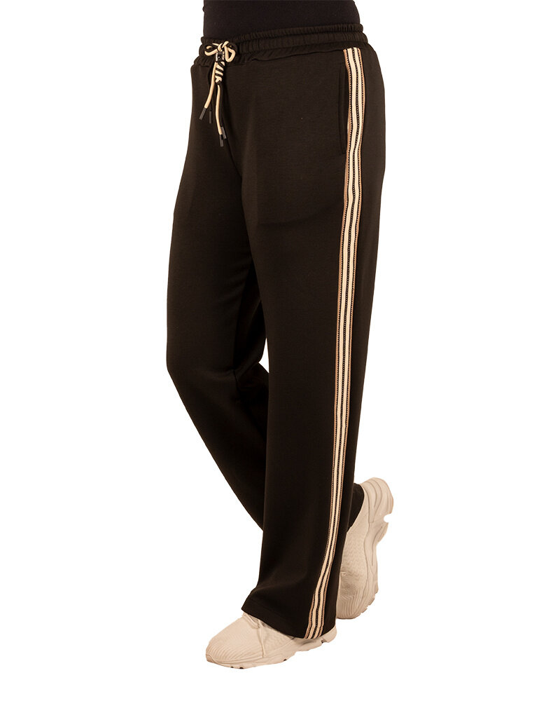 Zwarte jogpantalon met bies van El vita