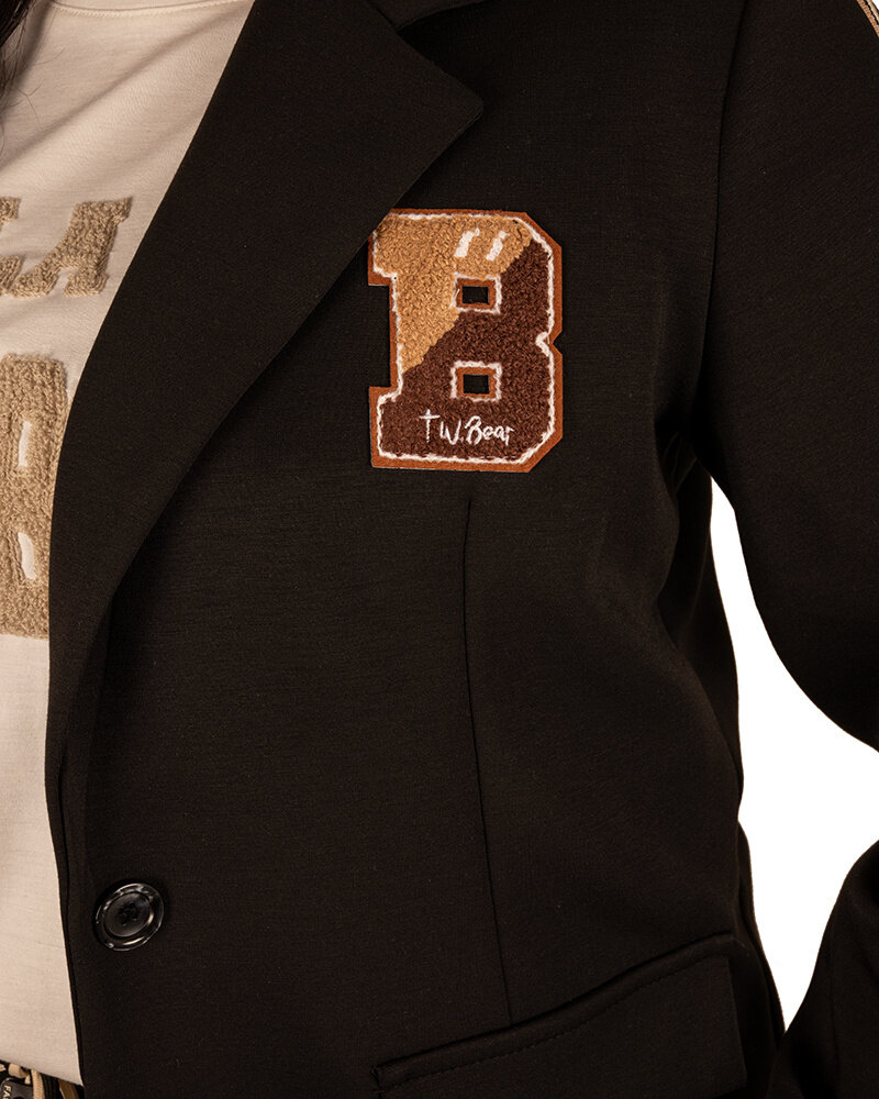 Zwarte jogging blazer met bies van El vita