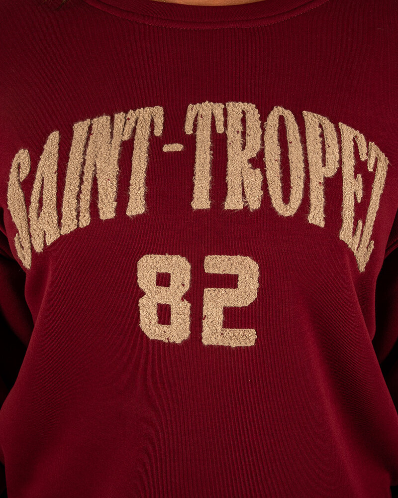 Bordeaux sweater "Saint-Tropez" van Mooij