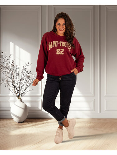 Nina Carter Donkerblauwe jeans jogger van Nina Carter