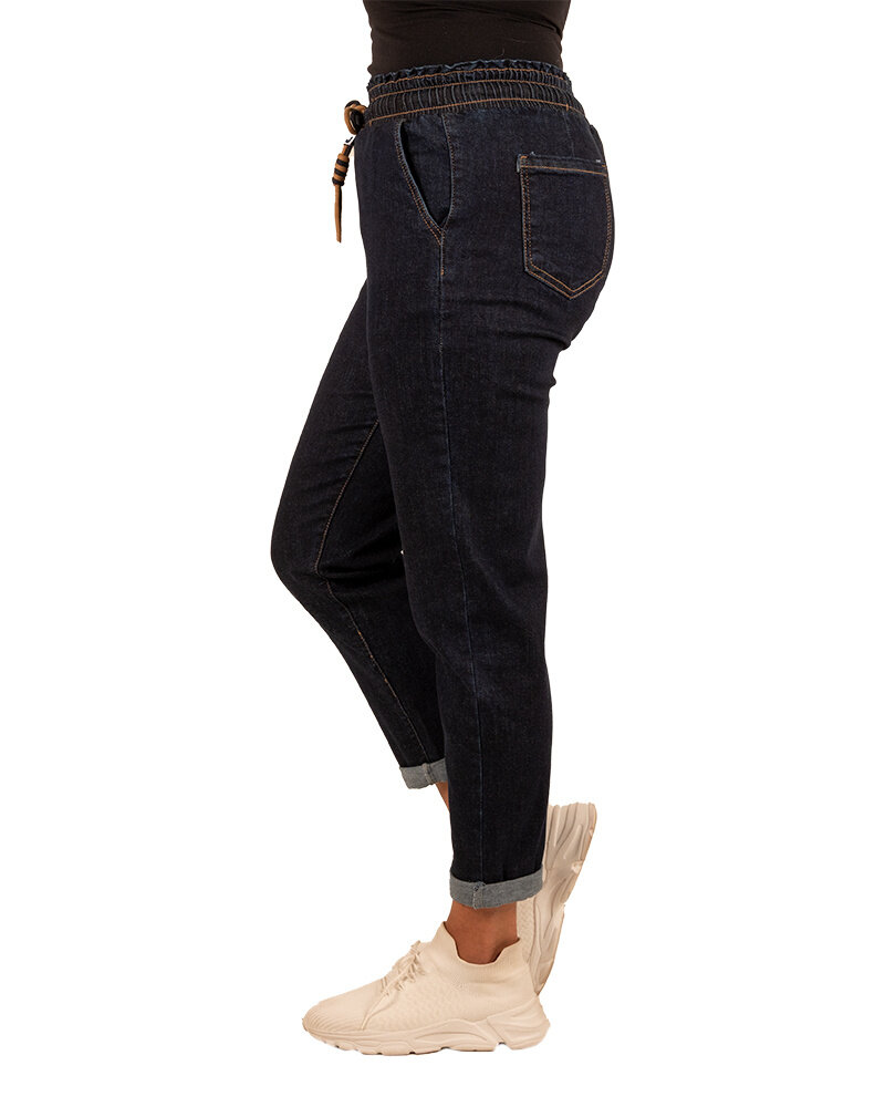 Donkerblauwe jeans jogger van Nina Carter