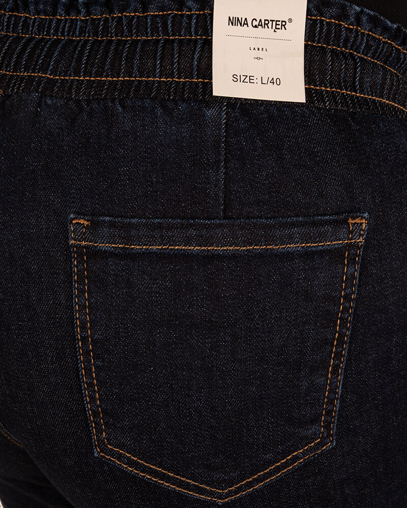 Donkerblauwe jeans jogger van Nina Carter