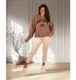 Champagne glans broek van Dyvie