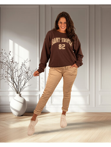 Goud glans broek van Dyvie