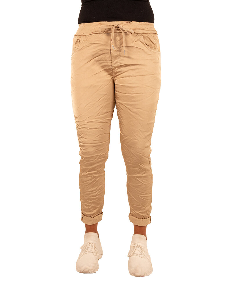 Goud glans broek van Dyvie