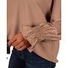 Taupe blouse van Gemma Ricceri