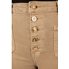 Beige wide leg jeans met knopen van Folyrose