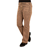 Lichtbruine wide leg jeans met knopen van Folyrose
