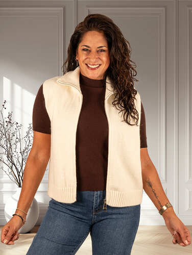 Ecru bodywarmer