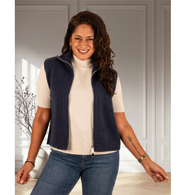 Blauwe bodywarmer