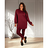 Bordeaux joggingpak tuniek met legging van El-Vita