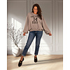 Grijze oversized sweater "The Label 14" van Forza