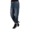 Blue barrel wide leg jeans van Forza