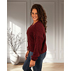 Bordeaux vest knopen van Gemma Ricceri