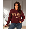 Bordeaux trui "New York" van Moocci