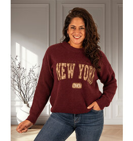 Bordeaux trui "New York"