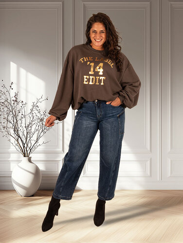 Blue jeans balloon fit van Sarah John