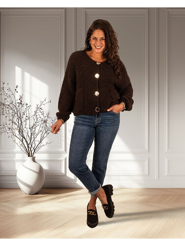 Hello Miss Blue mom jeans van Hello Miss