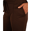 Donkerbruine jogpantalon met wijde pijp van Vera Jo
