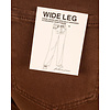 Donkerbruine wide leg jeans van Vivid