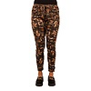 Zwart/bruine print glans broek van Dyvie