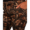 Zwart/bruine print glans broek van Dyvie