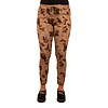 Beige/bruin print glans broek van Dyvie