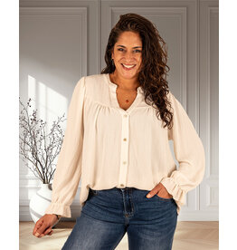 Gemma Ricceri Ecru blouse crêpe