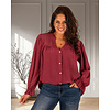 Bordeaux blouse crêpe van Gemma Ricceri