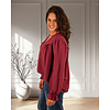 Bordeaux blouse crêpe van Gemma Ricceri