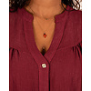 Bordeaux blouse crêpe van Gemma Ricceri
